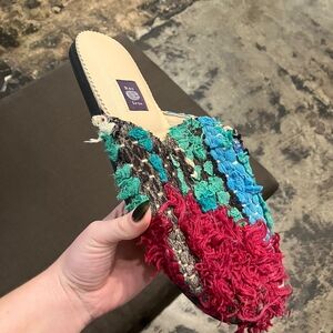 Multicolor Textured Men's Sandals